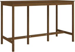 vidaXL - Bartafel - 180x80x110 - cm - massief - grenenhout - honingbruin