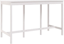 vidaXL - Bartafel - 180x80x110 - cm - massief - grenenhout - wit