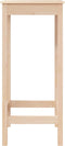 vidaXL - Bartafel - 50x50x110 - cm - massief - grenenhout