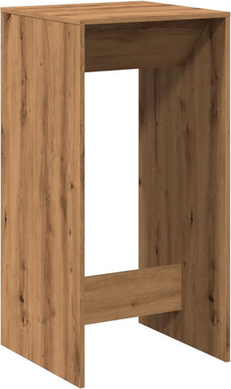 vidaXL - Bartafel - 51x50x103,5 - cm - bewerkt - hout - artisanaal - eikenkleur