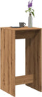 vidaXL - Bartafel - 51x50x103,5 - cm - bewerkt - hout - artisanaal - eikenkleur
