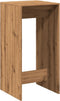 vidaXL - Bartafel - 51x50x103,5 - cm - bewerkt - hout - artisanaal - eikenkleur