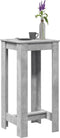 vidaXL - Bartafel - 51x50x103,5 - cm - bewerkt - hout - betongrijs
