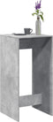 vidaXL - Bartafel - 51x50x103,5 - cm - bewerkt - hout - betongrijs