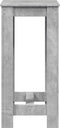 vidaXL - Bartafel - 51x50x103,5 - cm - bewerkt - hout - betongrijs