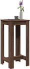 vidaXL - Bartafel - 51x50x103,5 - cm - bewerkt - hout - bruin - eikenkleurig