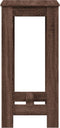 vidaXL - Bartafel - 51x50x103,5 - cm - bewerkt - hout - bruin - eikenkleurig