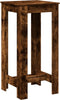 vidaXL - Bartafel - 51x50x103,5 - cm - bewerkt - hout - gerookt - eikenkleur