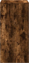 vidaXL - Bartafel - 51x50x103,5 - cm - bewerkt - hout - gerookt - eikenkleur
