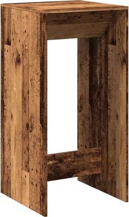 vidaXL - Bartafel - 51x50x103,5 - cm - bewerkt - hout - oud - houtkleurig
