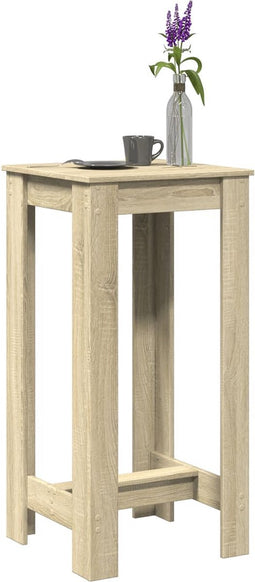 vidaXL - Bartafel - 51x50x103,5 - cm - bewerkt - hout - sonoma - eikenkleurig