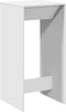 vidaXL - Bartafel - 51x50x103,5 - cm - bewerkt - hout - wit