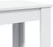 vidaXL - Bartafel - 51x50x103,5 - cm - bewerkt - hout - wit