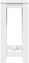 vidaXL - Bartafel - 51x50x103,5 - cm - bewerkt - hout - wit
