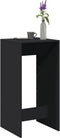 vidaXL - Bartafel - 51x50x103,5 - cm - bewerkt - hout - zwart