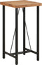 vidaXL - Bartafel - 55x55x107 - cm - massief - acaciahout - en - ijzer