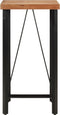 vidaXL - Bartafel - 55x55x107 - cm - massief - acaciahout - en - ijzer