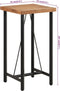 vidaXL - Bartafel - 55x55x107 - cm - massief - acaciahout - en - ijzer