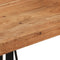 vidaXL - Bartafel - 55x55x107 - cm - massief - acaciahout - en - ijzer