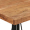 vidaXL - Bartafel - 55x55x107 - cm - massief - acaciahout - en - ijzer
