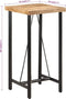 vidaXL - Bartafel - 55x55x107 - cm - massief - mangohout - en - ijzer