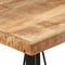 vidaXL - Bartafel - 55x55x107 - cm - massief - mangohout - en - ijzer