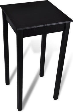 vidaXL - Bartafel - 55x55x107 - cm - MDF - zwart
