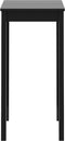 vidaXL - Bartafel - 55x55x107 - cm - MDF - zwart