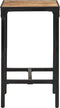 vidaXL - Bartafel - 60x55x107 - cm - massief - ruw - mangohout