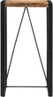 vidaXL - Bartafel - 60x55x110 - cm - massief - ruw - mangohout