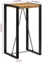 vidaXL - Bartafel - 60x55x110 - cm - massief - ruw - mangohout