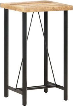 vidaXL - Bartafel - 60x60x107 - cm - ruw - mangohout