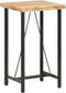 vidaXL - Bartafel - 60x60x107 - cm - ruw - mangohout