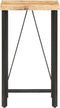 vidaXL - Bartafel - 60x60x107 - cm - ruw - mangohout