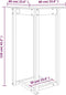 vidaXL - Bartafel - 60x60x110 - cm - massief - grenenhout - grijs