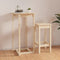 vidaXL - Bartafel - 60x60x110 - cm - massief - grenenhout