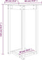 vidaXL - Bartafel - 60x60x110 - cm - massief - grenenhout