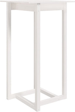 vidaXL - Bartafel - 60x60x110 - cm - massief - grenenhout - wit