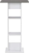 vidaXL - Bartafel - 60x60x110 - cm - wit - en - antracietgrijs