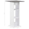 vidaXL - Bartafel - 60x60x110 - cm - wit - en - antracietgrijs
