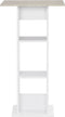 vidaXL - Bartafel - 60x60x110 - cm - wit - en - betonkleurig