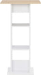 vidaXL - Bartafel - 60x60x110 - cm - wit - en - sonoma - eikenkleurig