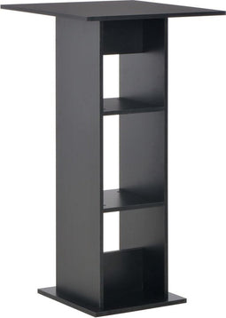 vidaXL - Bartafel - 60x60x110 - cm - zwart