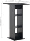 vidaXL - Bartafel - 60x60x110 - cm - zwart