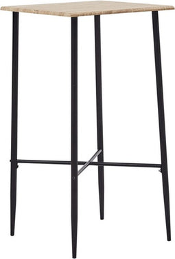 vidaXL - Bartafel - 60x60x111 - cm - MDF - eikenkleurig
