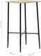 vidaXL - Bartafel - 60x60x111 - cm - MDF - eikenkleurig
