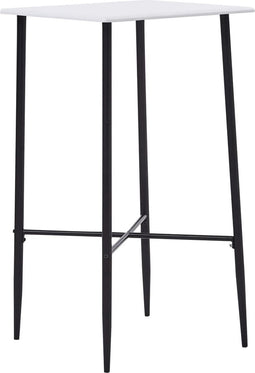 vidaXL - Bartafel - 60x60x111 - cm - MDF - wit
