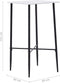 vidaXL - Bartafel - 60x60x111 - cm - MDF - wit