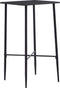 vidaXL - Bartafel - 60x60x111 - cm - MDF - zwart
