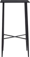 vidaXL - Bartafel - 60x60x111 - cm - MDF - zwart